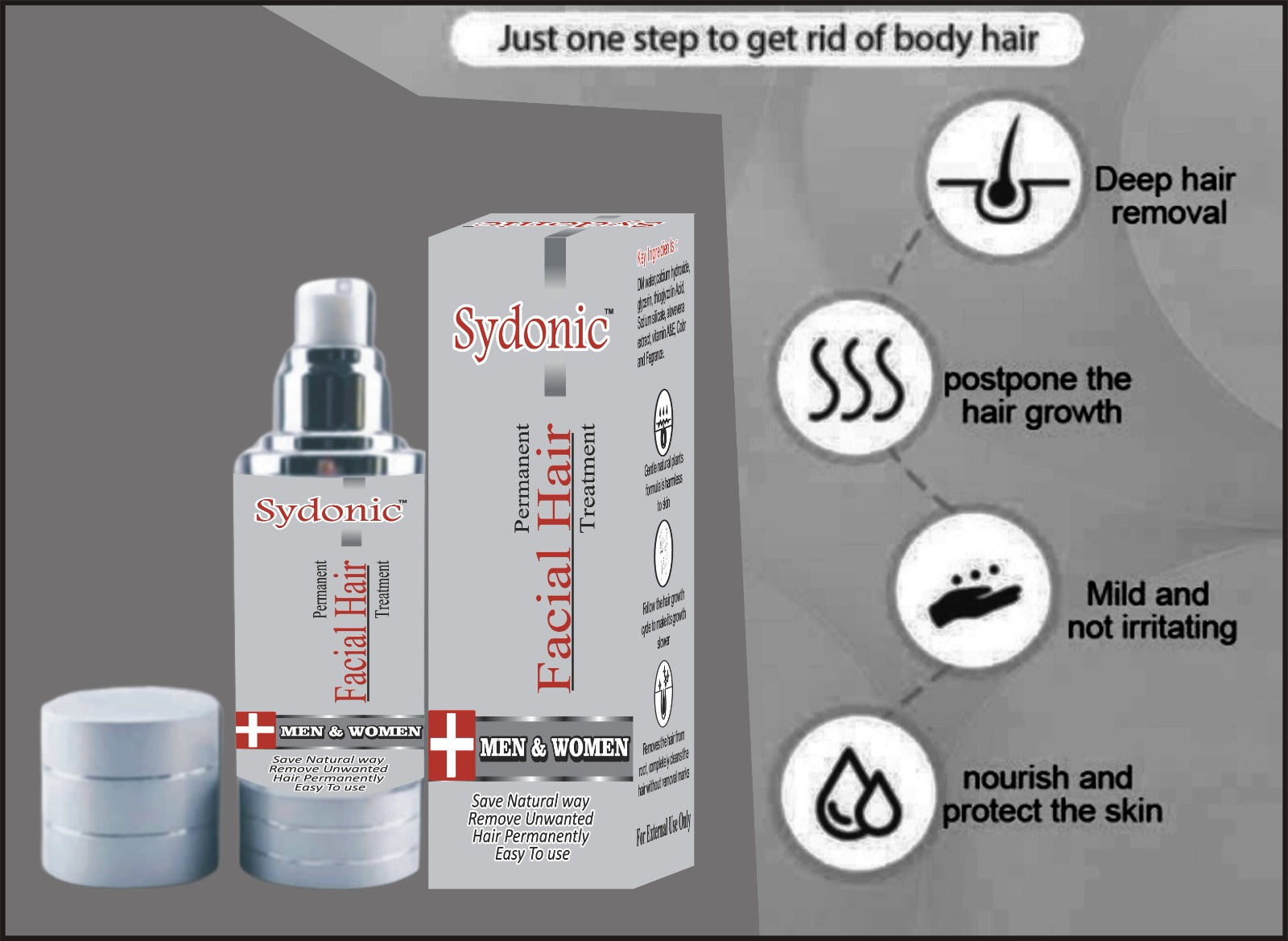 SYDONIC FACIAL HAIR – Sohail Herbal Dawakhana